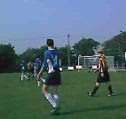 The keeper saves