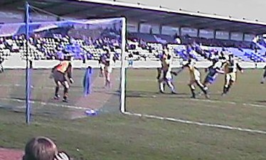 [George Rowe powers home the equaliser]