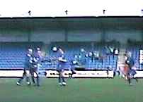 [Mallan celebrates his goal]